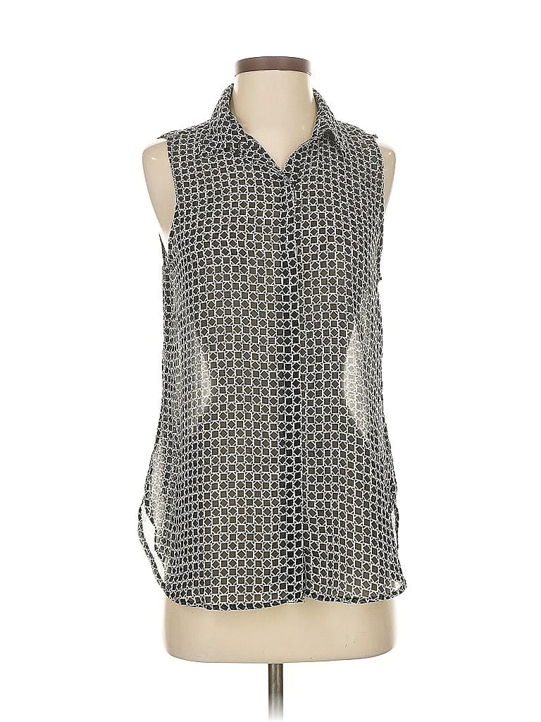 Pre-owned Banana Republic Factory Store Sleeveless Blouse In Silver