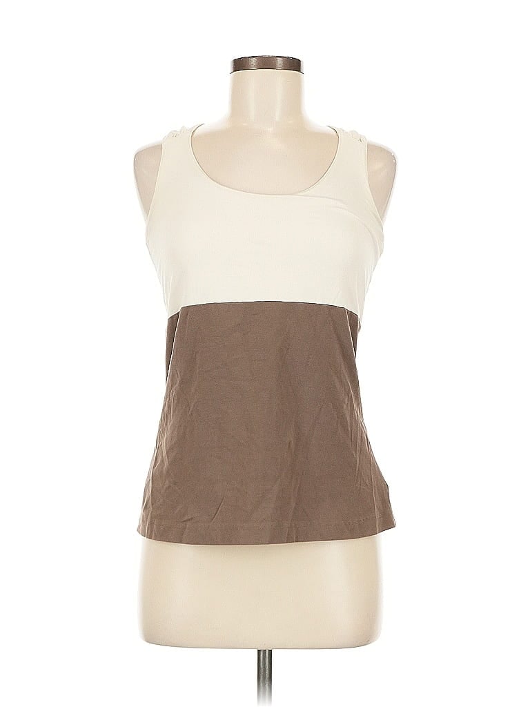 Pre-owned Assorted Brands Tank Top Brown Halter Neckline Tops