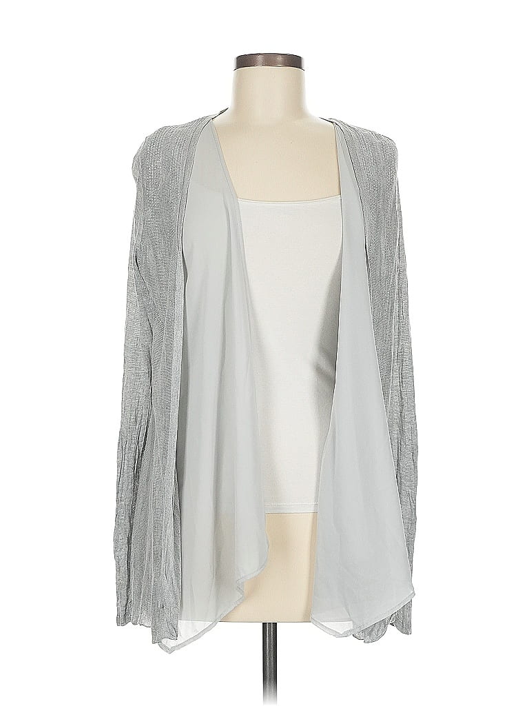 Pre-owned Simply Vera Vera Wang Cardigan Sweater In Gray