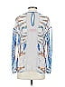 Clover Canyon 100% Polyester Graphic Blue Long Sleeve Blouse Size S - photo 2