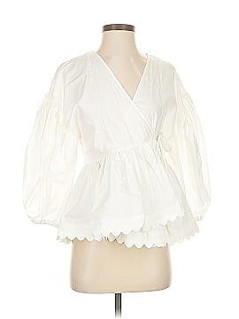 ジャケット・アウター Kika Vargas Louise ruffled blouse xs KikaVargasChiaraTopinNavy_800x