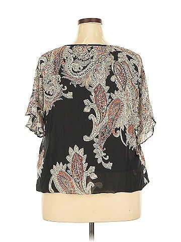 Roz & Ali Short Sleeve Blouse (view 2)