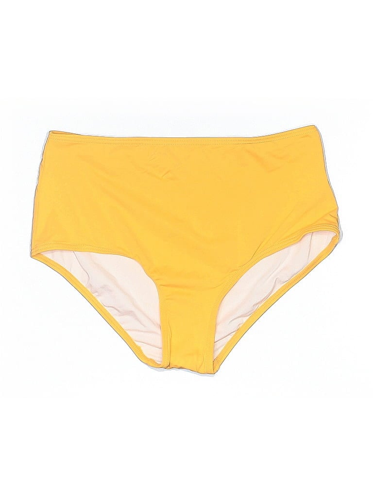 Pre-owned Loft Beach Swimsuit Bottoms In Yellow