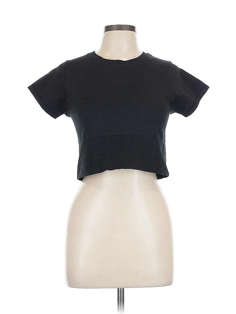 Pre-owned Offline By Aerie Short Sleeve T-shirt In Black