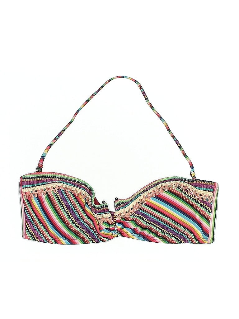 Pre-owned Lucky Brand Swimsuit Top Ivory Swimwear In White