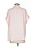 Point Sur 100% Viscose Pink Short Sleeve Blouse Size S - photo 2