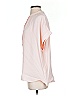 Point Sur 100% Viscose Pink Short Sleeve Blouse Size S - photo 5