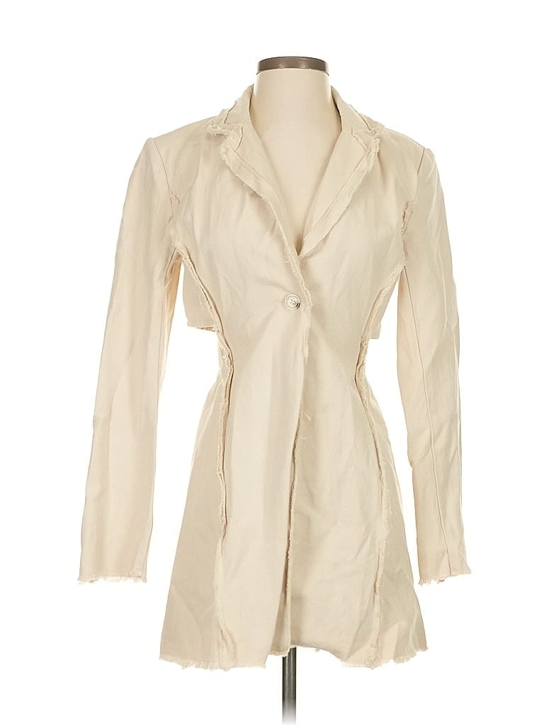Pre-owned Et Clet Trenchcoat In White