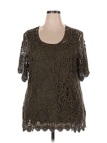 Roz & Ali Short Sleeve Blouse (view 1)