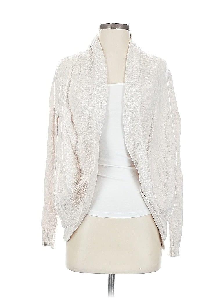 Pre-owned Rachel Zoe Tjx Cardigan Sweater In White