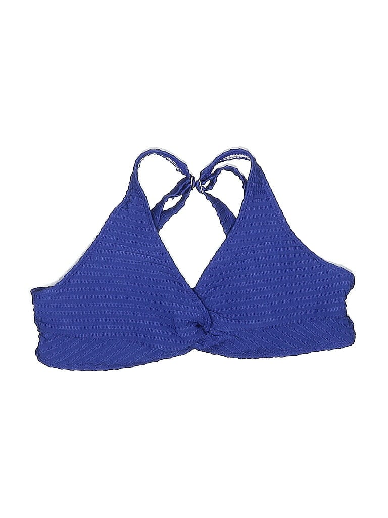 Pre-owned Assorted Brands Swimsuit Top Blue Swimwear
