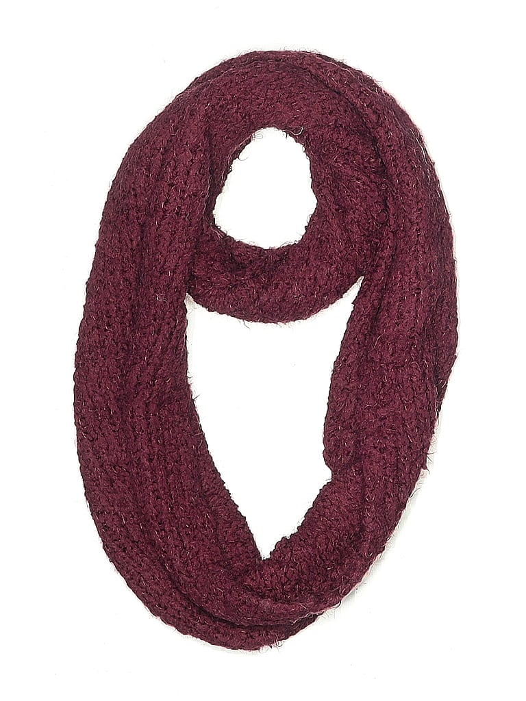 Pre-owned Assorted Brands Scarf In Burgundy