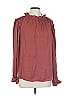 Unbranded 100% Polyester Burgundy Long Sleeve Blouse Size L - photo 1