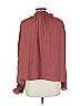 Unbranded 100% Polyester Burgundy Long Sleeve Blouse Size L - photo 2