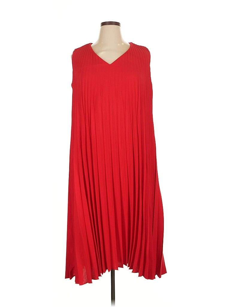 Pre-owned Jjill Casual Dress In Red