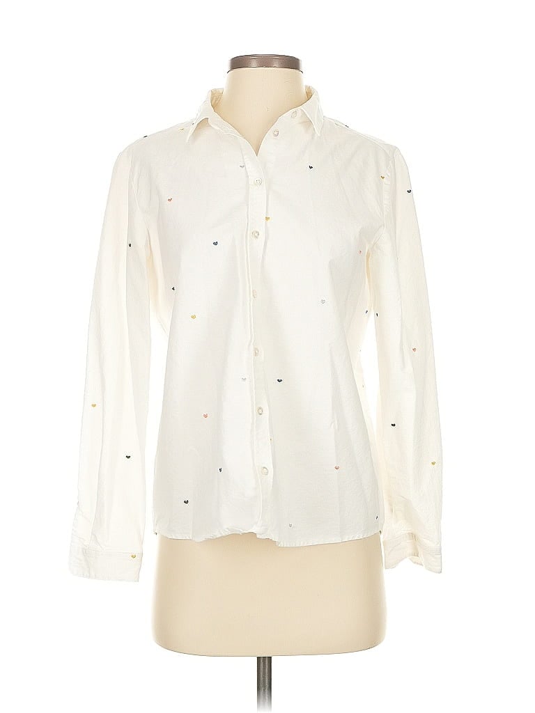 UNBRANDED Pre-owned Long Sleeve Blouse In White