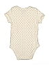 Carter's 100% Cotton Polka Dots Ivory Short Sleeve Onesie 3-6 MO / 6 MO - photo 2