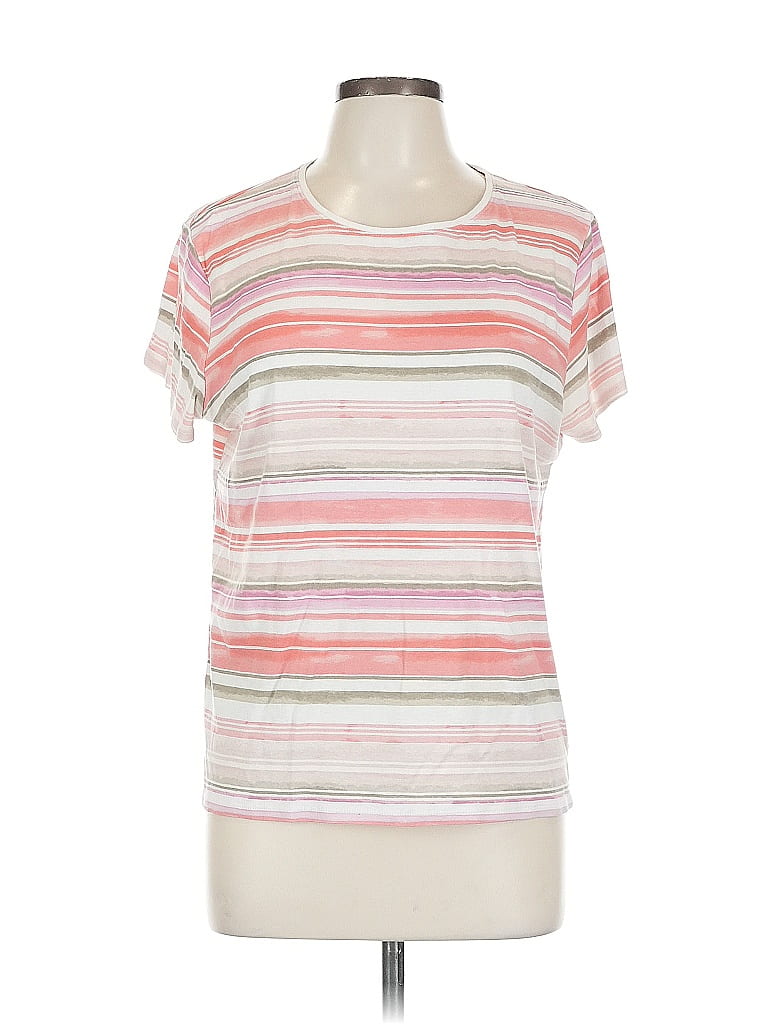 Pre-owned Croft & Barrow Short Sleeve T-shirt In Pink