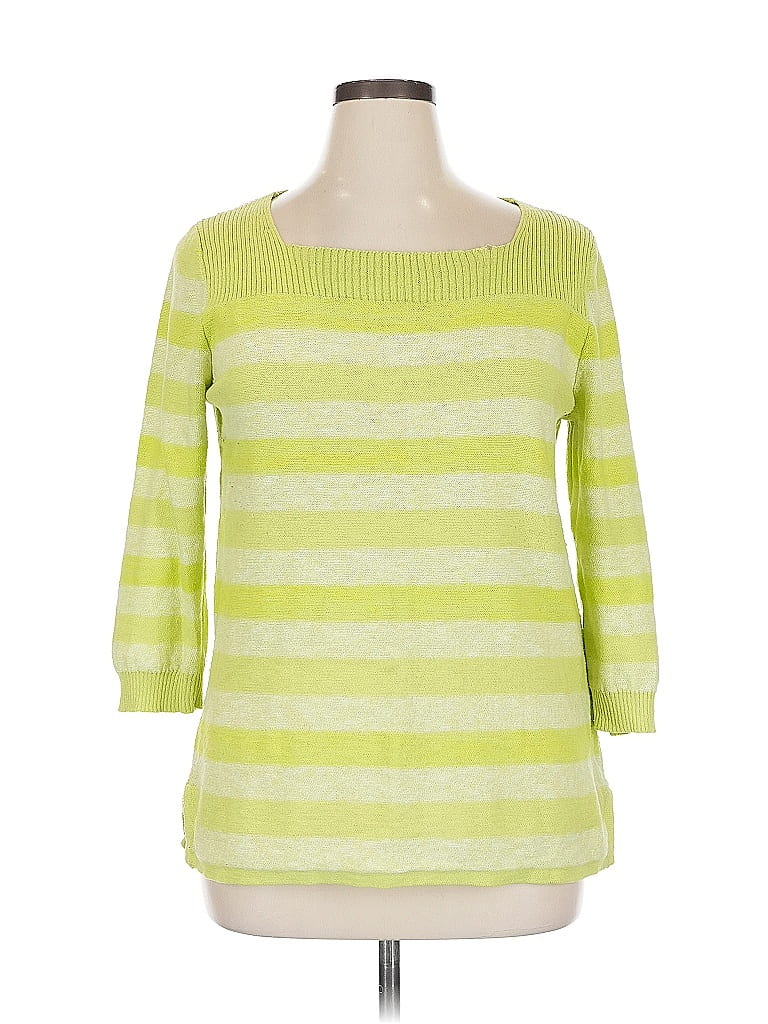 Pre-owned Jones New York Signature Pullover Sweater In Green