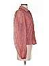 Lulus Polka Dots Pink Long Sleeve Blouse Size S - photo 4