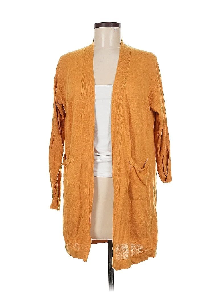 Pre-owned Uniqlo Cardigan Sweater In Gold