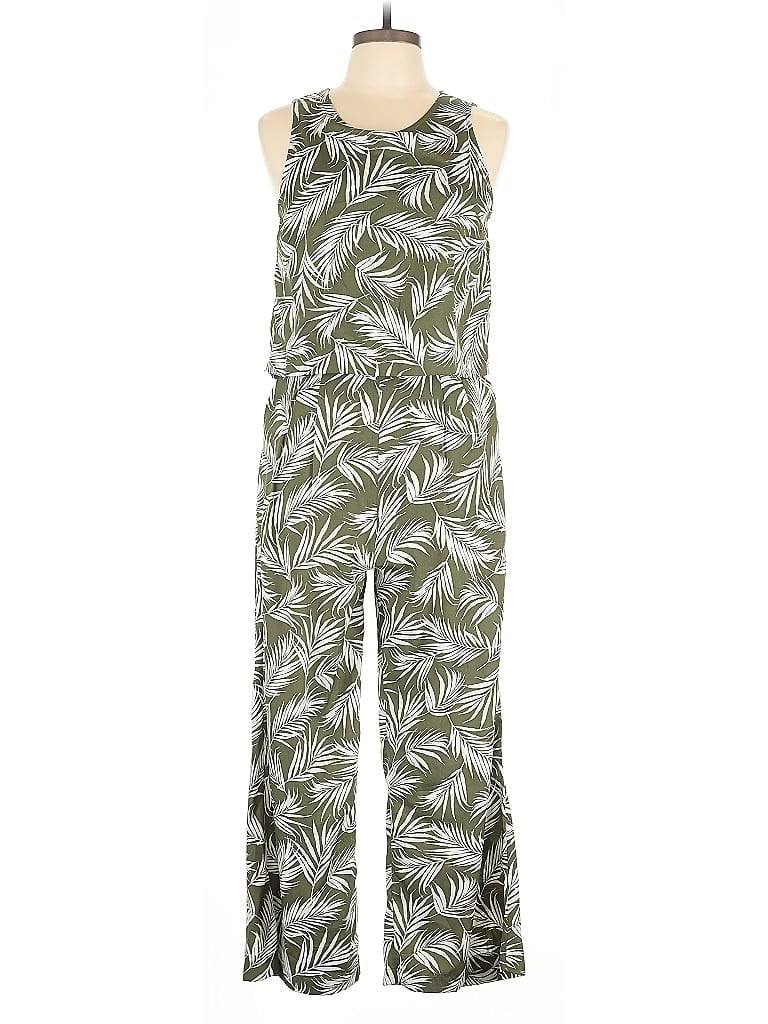 Pre-owned Lands' End Jumpsuit In Green