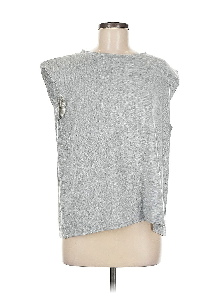 Pre-owned Miss Sparkling Sleeveless T-shirt In Gray