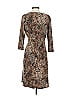 Evan Picone Animal Print Brown Tan Cocktail Dress Size 4 - photo 2
