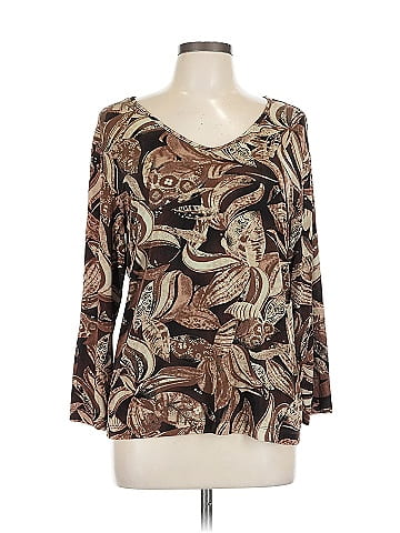 Travelers by Chico's 3/4 Sleeve T-Shirt (view 1)