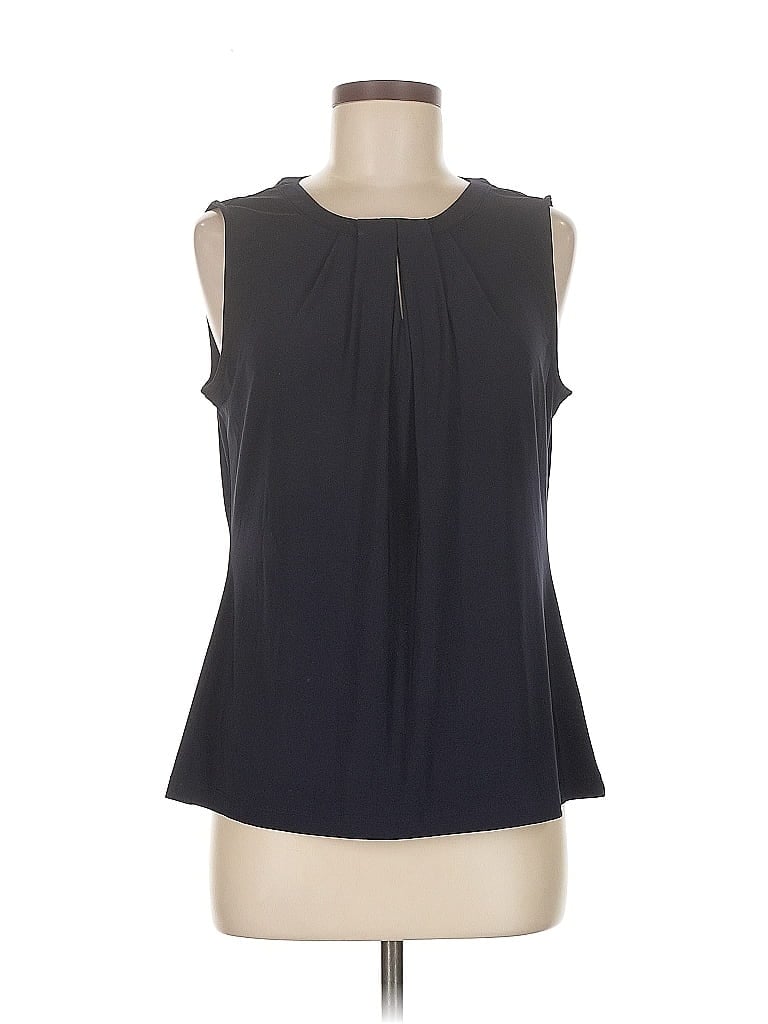 Pre-owned Tommy Hilfiger Sleeveless Blouse In Black