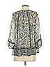 Joie 100% Silk Gray 3/4 Sleeve Silk Top Size XXS - photo 2