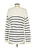 Quinn Stripes Ivory Pullover Sweater Size S - photo 2