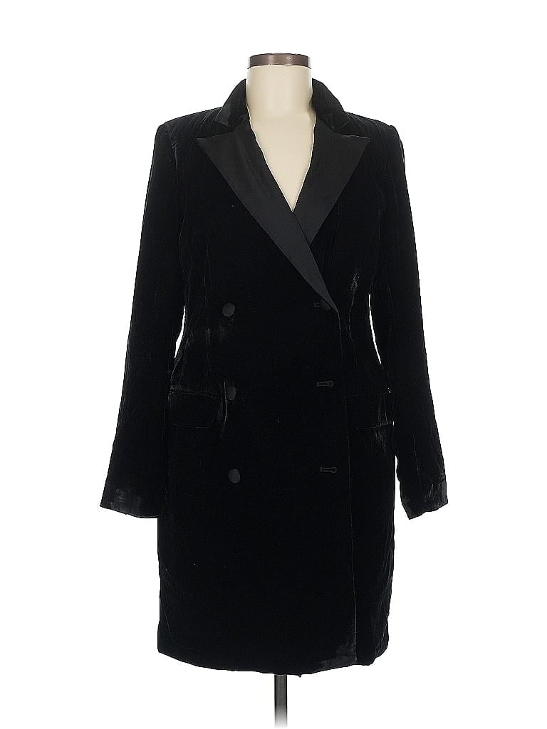Pre-owned Ann Taylor Loft Coat In Black
