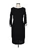 DKNY Solid Black Casual Dress Size 10 - photo 1