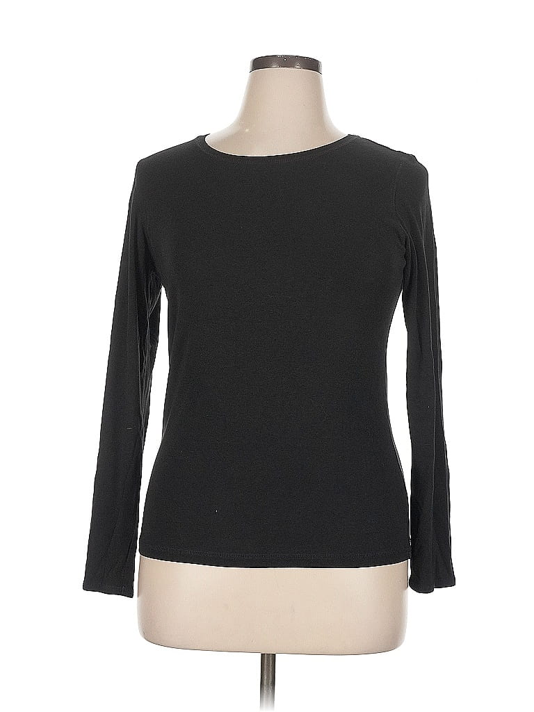 Pre-owned Cynthia Rowley 3/4 Sleeve T-shirt In Black