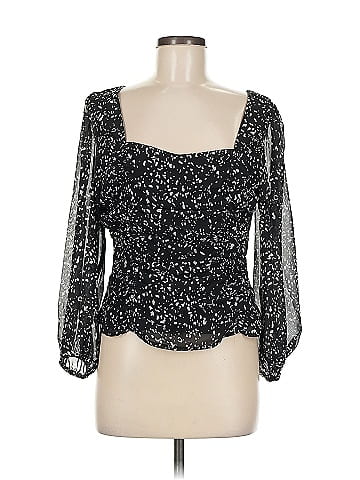 Aqua 3/4 Sleeve Blouse (view 1)