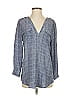 Joie 100% Silk Gray Long Sleeve Silk Top Size S - photo 1