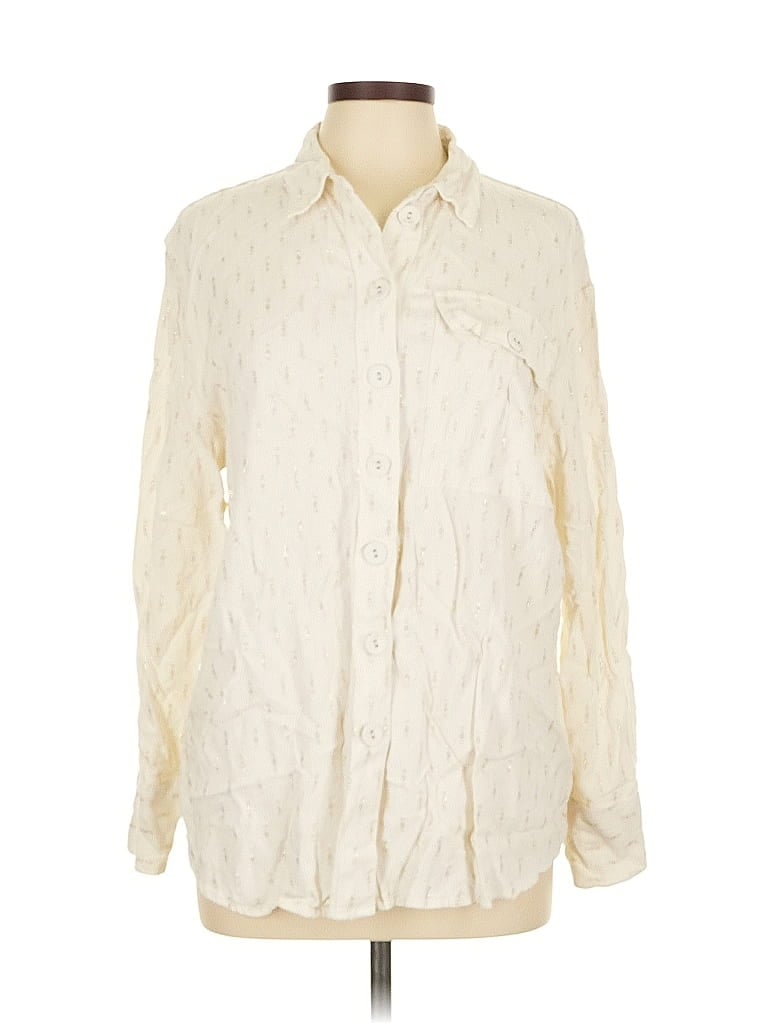 Click to view more detailed imagery on our partner's website Pre-owned River Island Long Sleeve Button Down Shirt In White