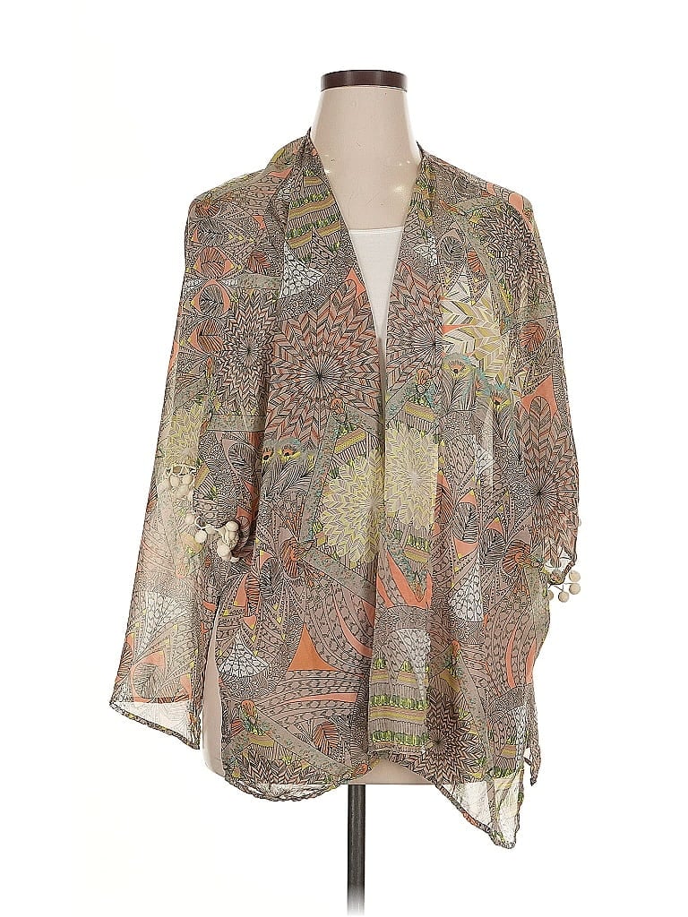 Pre-owned Desigual Kimono In Brown