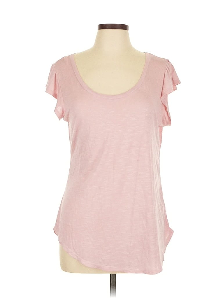 Pre-owned Bobeau Short Sleeve T-shirt In Pink