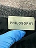 Philosophy 100% Polyester Solid Gray Pullover Sweater Size 4 - photo 7