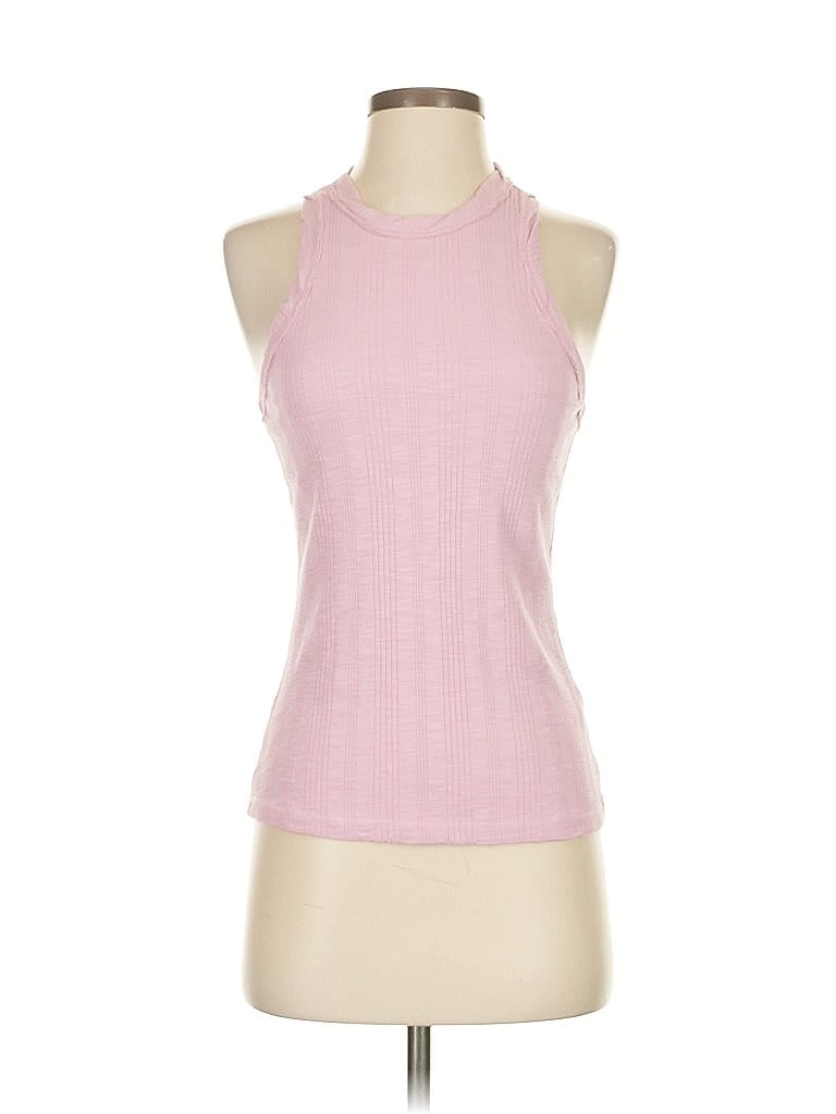 Pre-owned Pilcro Tank Top Pink Halter Neckline Tops