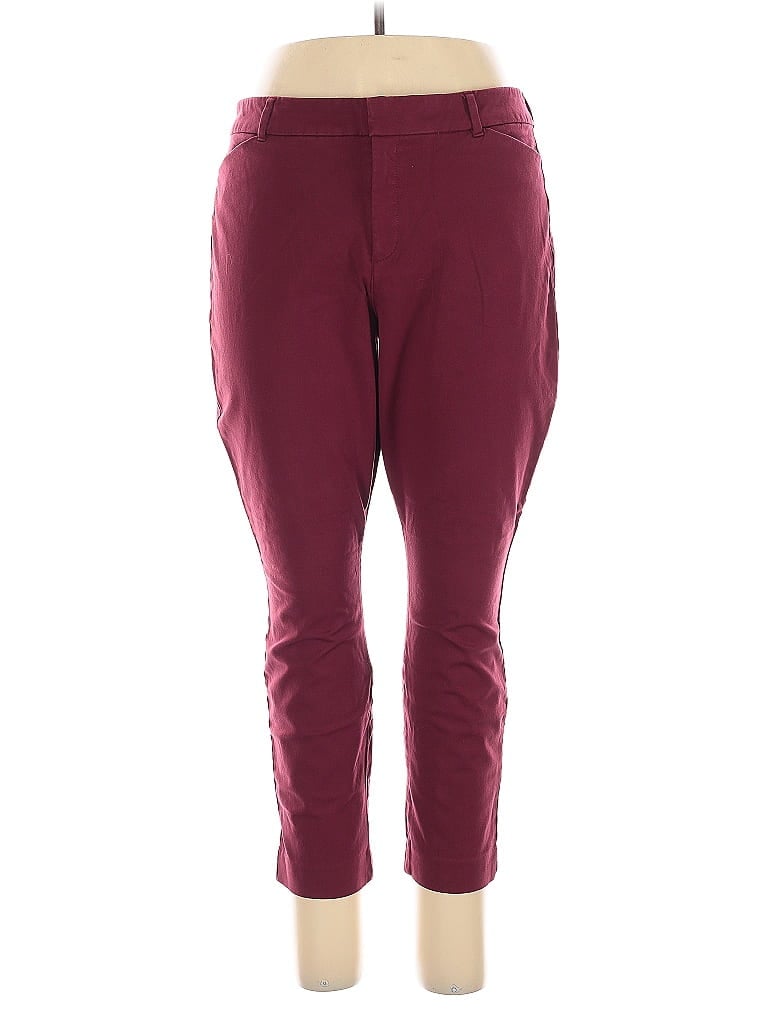 Pre-owned Old Navy Active Pants In Burgundy