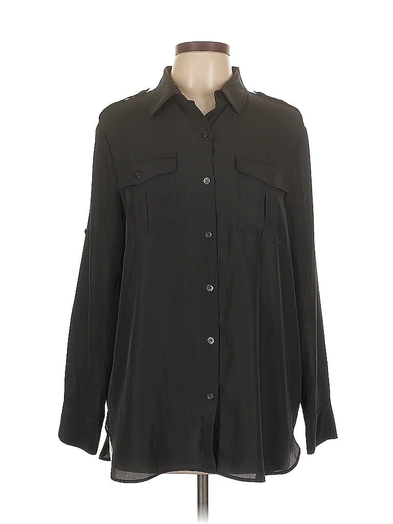 Click to view more detailed imagery on our partner's website Pre-owned Dkny Long Sleeve Blouse In Black