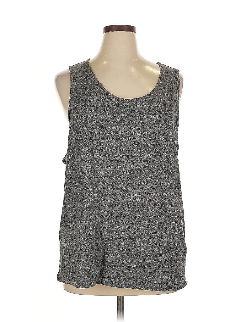 Pre-owned Divided By H&m Sleeveless T-shirt In Gray
