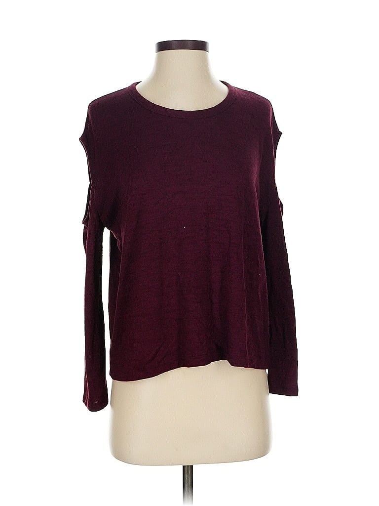 Pre-owned Rag & Bone 3/4 Sleeve T-shirt In Burgundy
