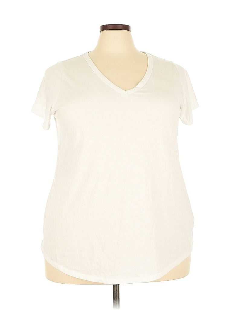Pre-owned Torrid Short Sleeve T-shirt In White