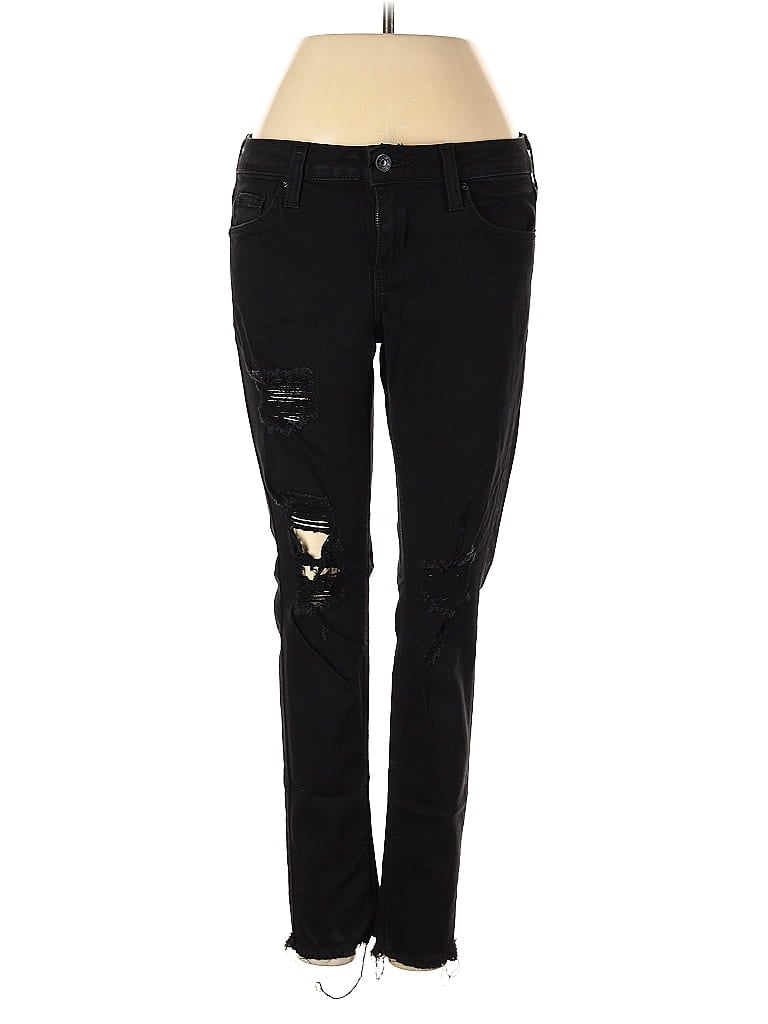 Pre-owned Just Black Jeans In Black