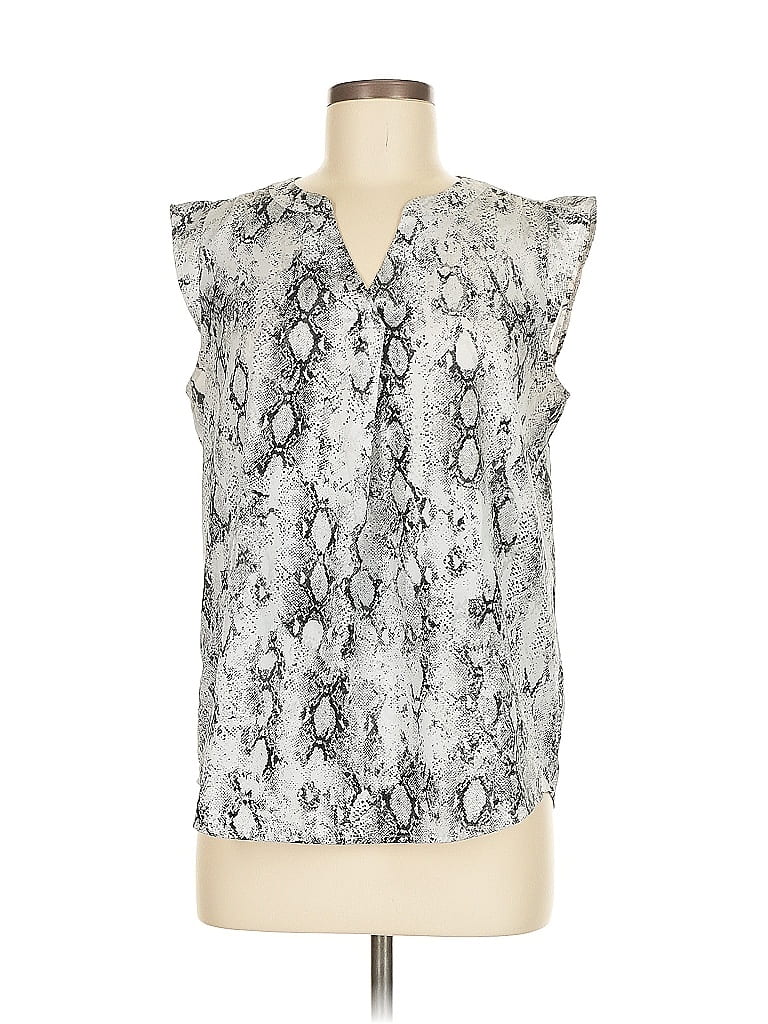 Pre-owned Apt. 9 Sleeveless T-shirt In Silver