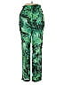 Uterque 100% Polyester Tropical Green Casual Pants Size XS - photo 2